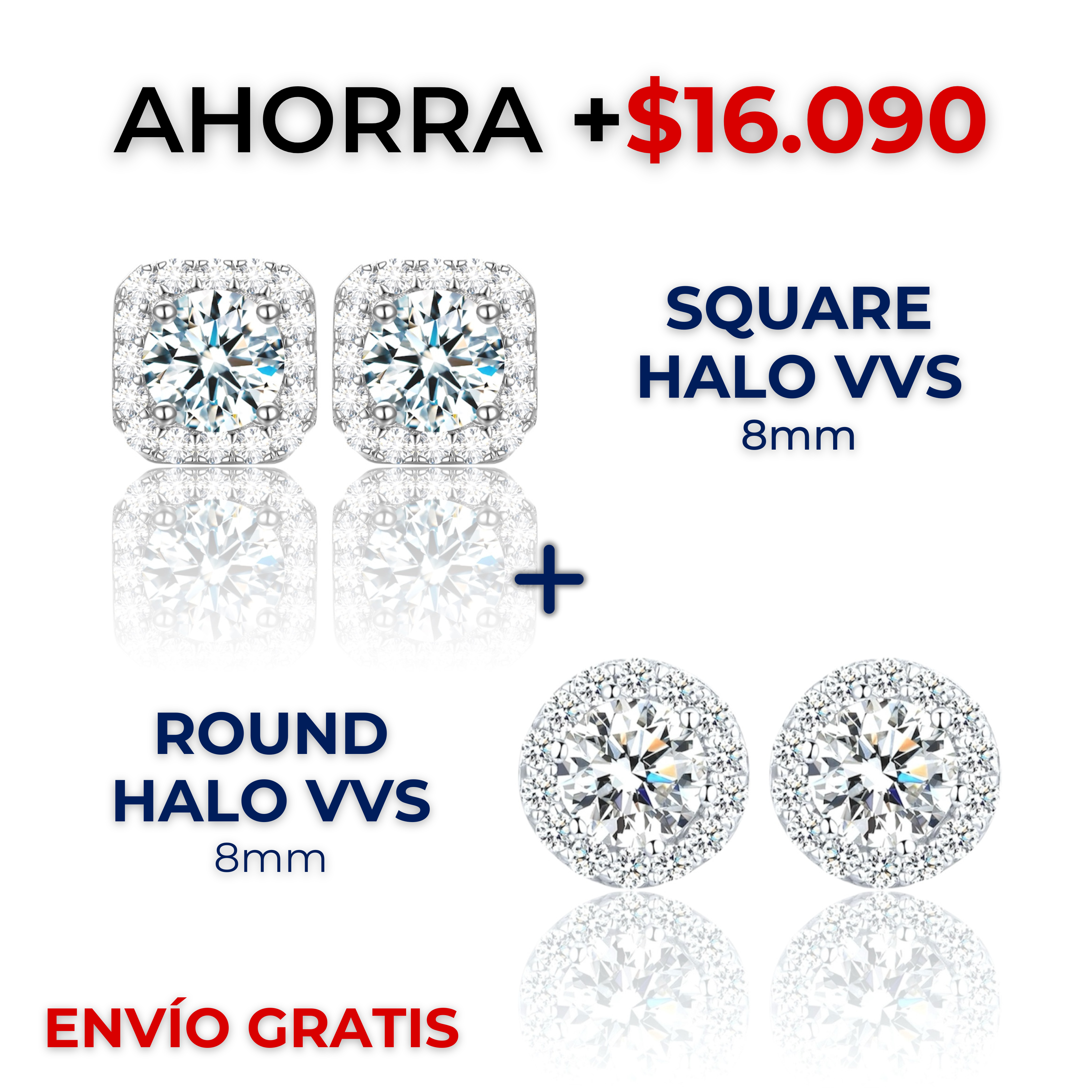 PAREJA HALO VVS | 8mm