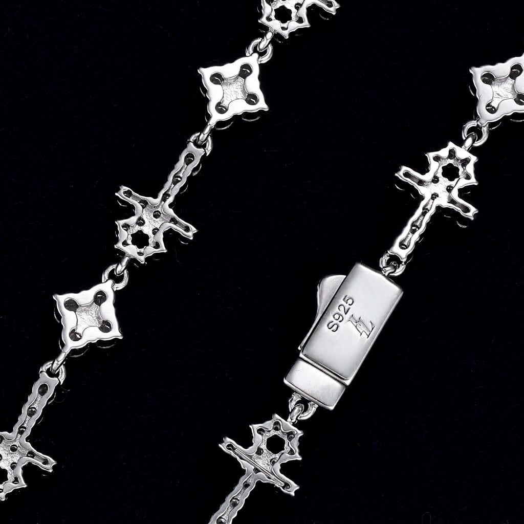 PULSERA ANJ CROSS ORO VVS