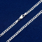 CADENA CURB PLATA 3MM