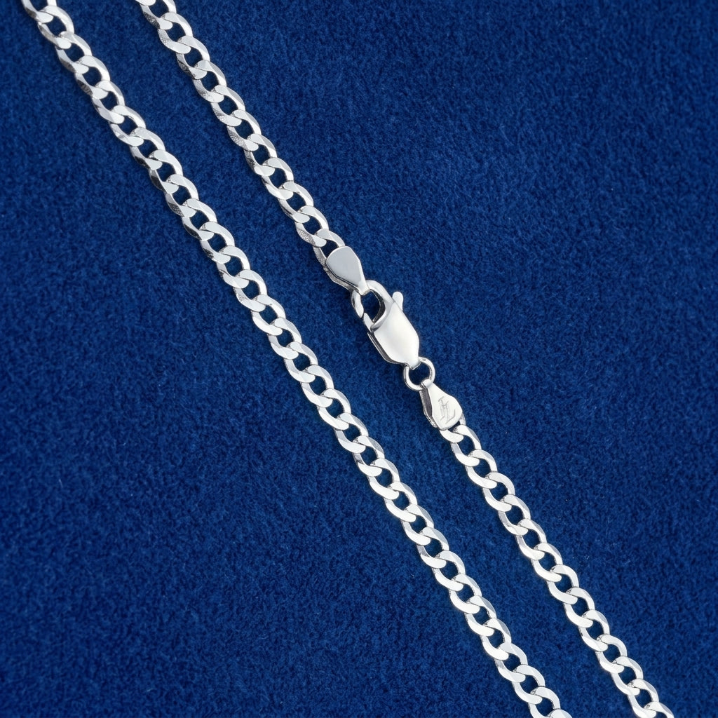 CADENA CURB PLATA 3MM