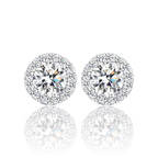 Par de Aros Halo Oro VVS