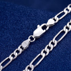 CADENA FÍGARO PLATA 3MM