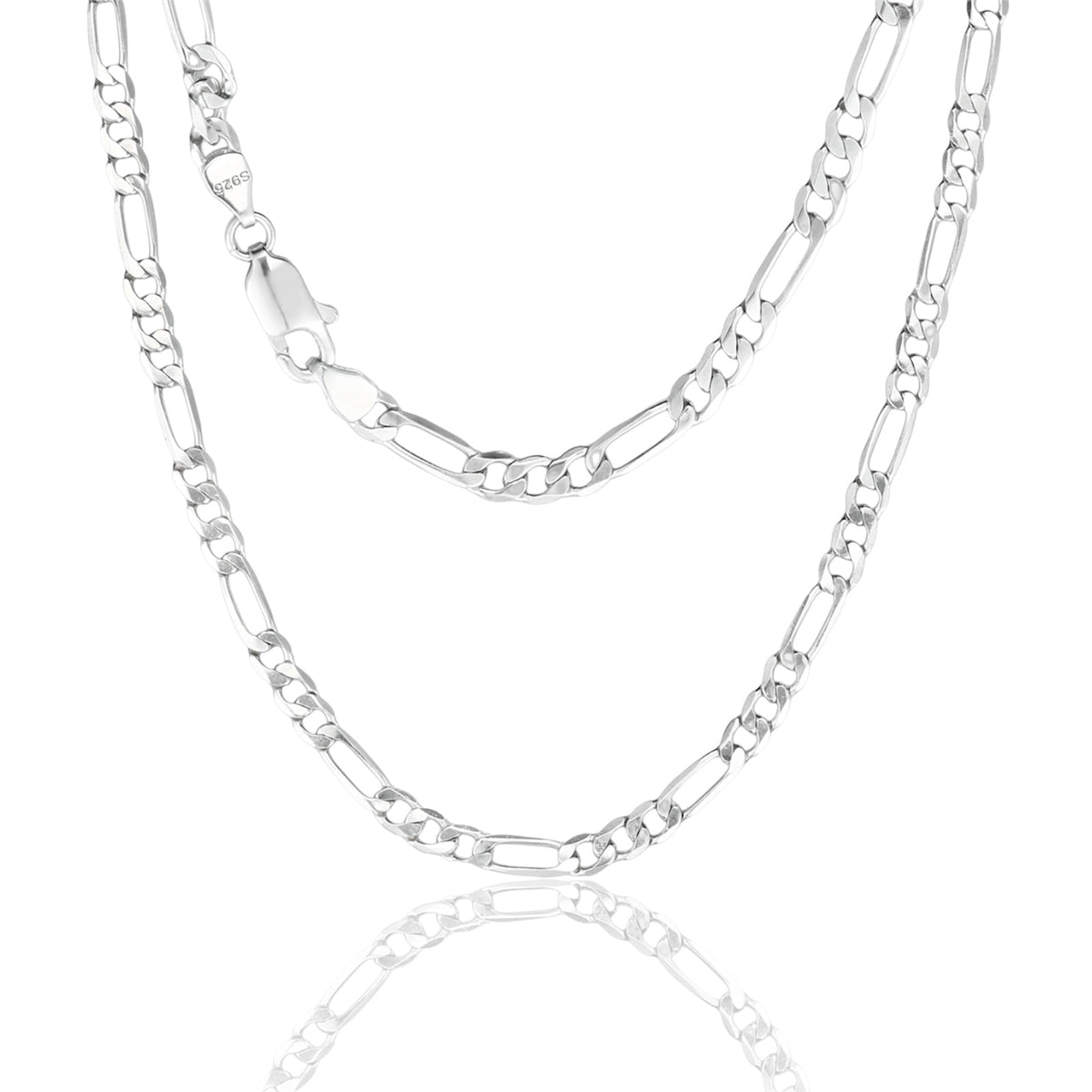 CADENA FÍGARO PLATA 3MM