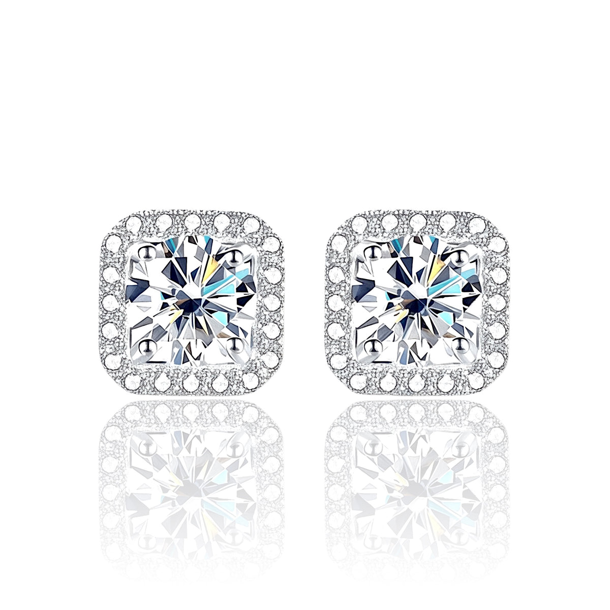 Par de Aros Halo Oro VVS