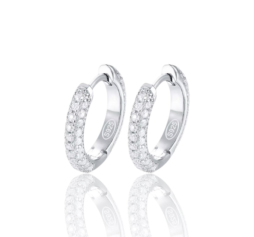 Par de Argollas Huggie Oro VVS