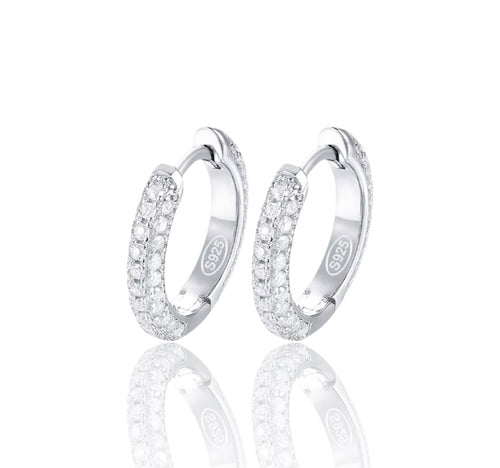 Par de Argollas Huggie Oro VVS