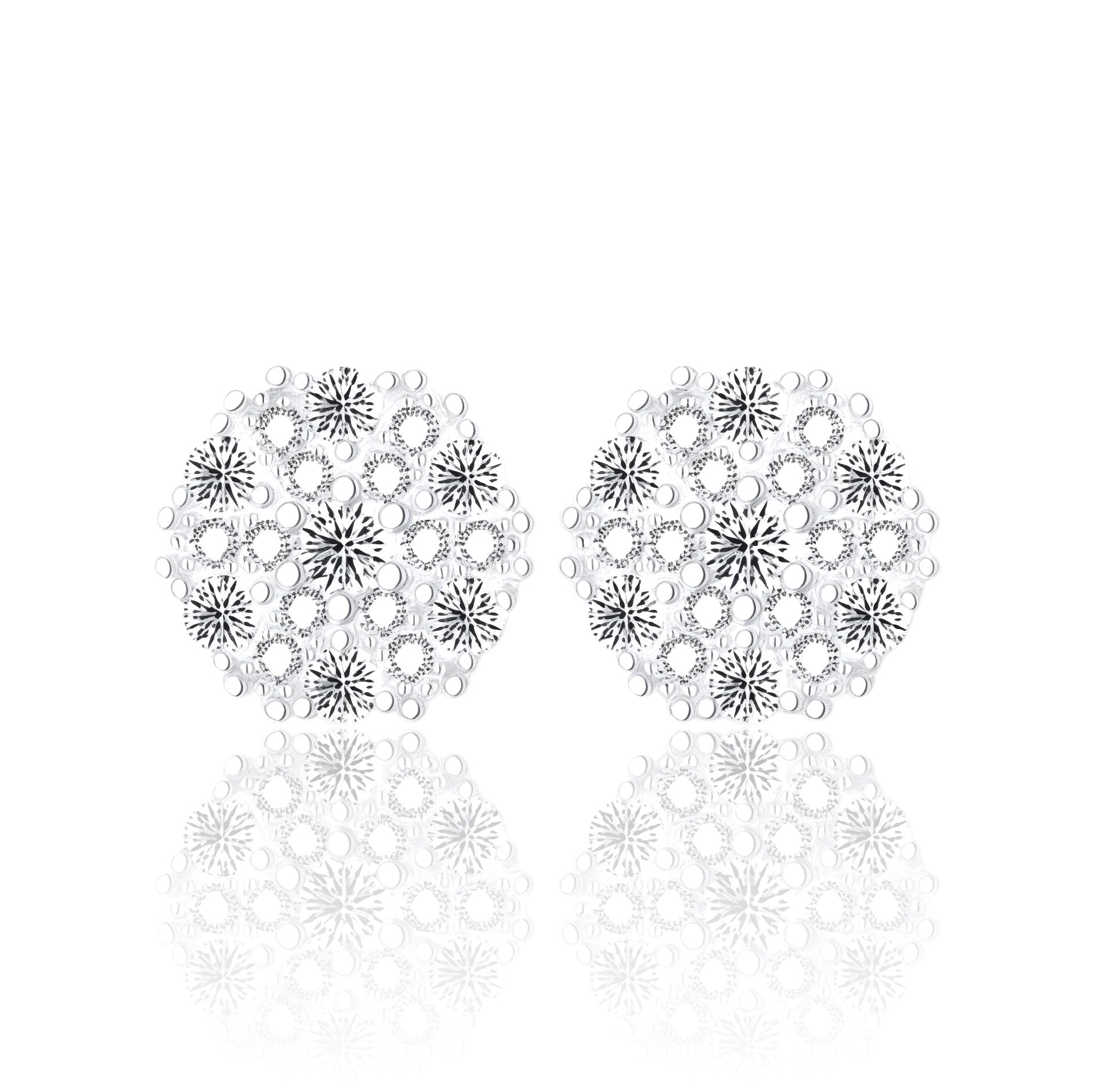 Par de Aros Cluster Oro VVS