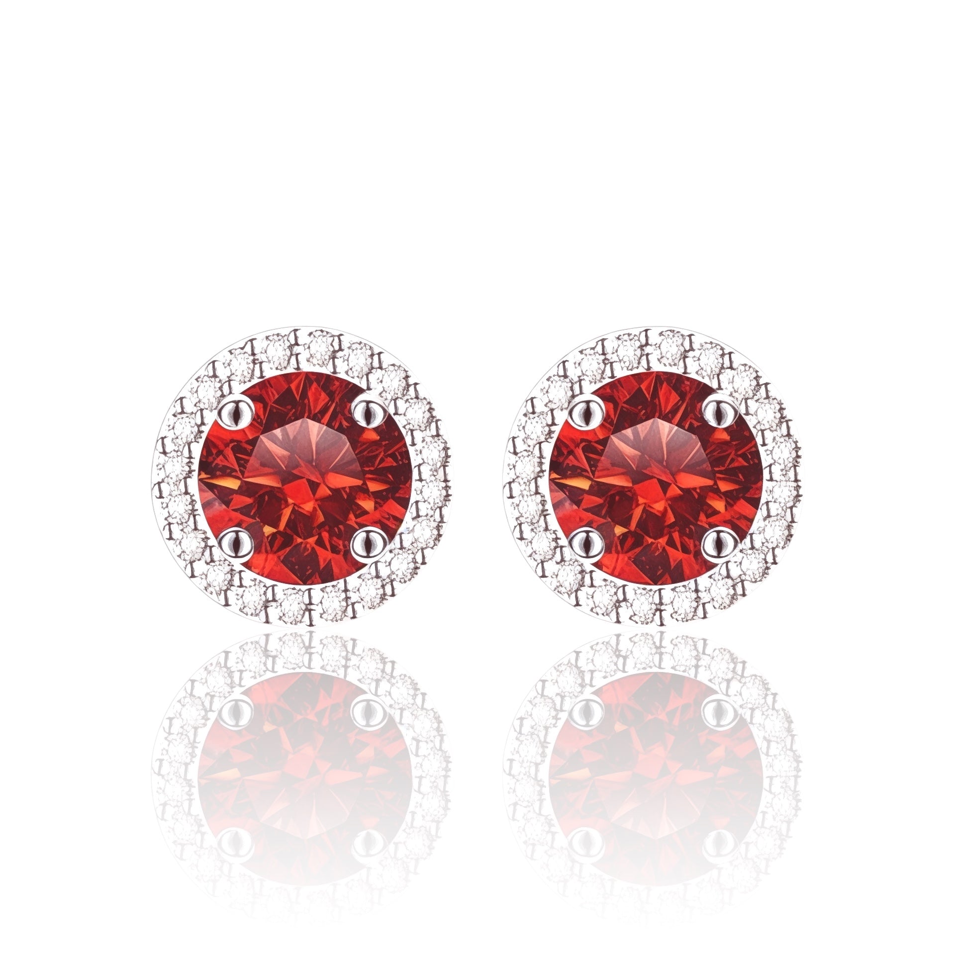 Par de Aros Red Halo VVS