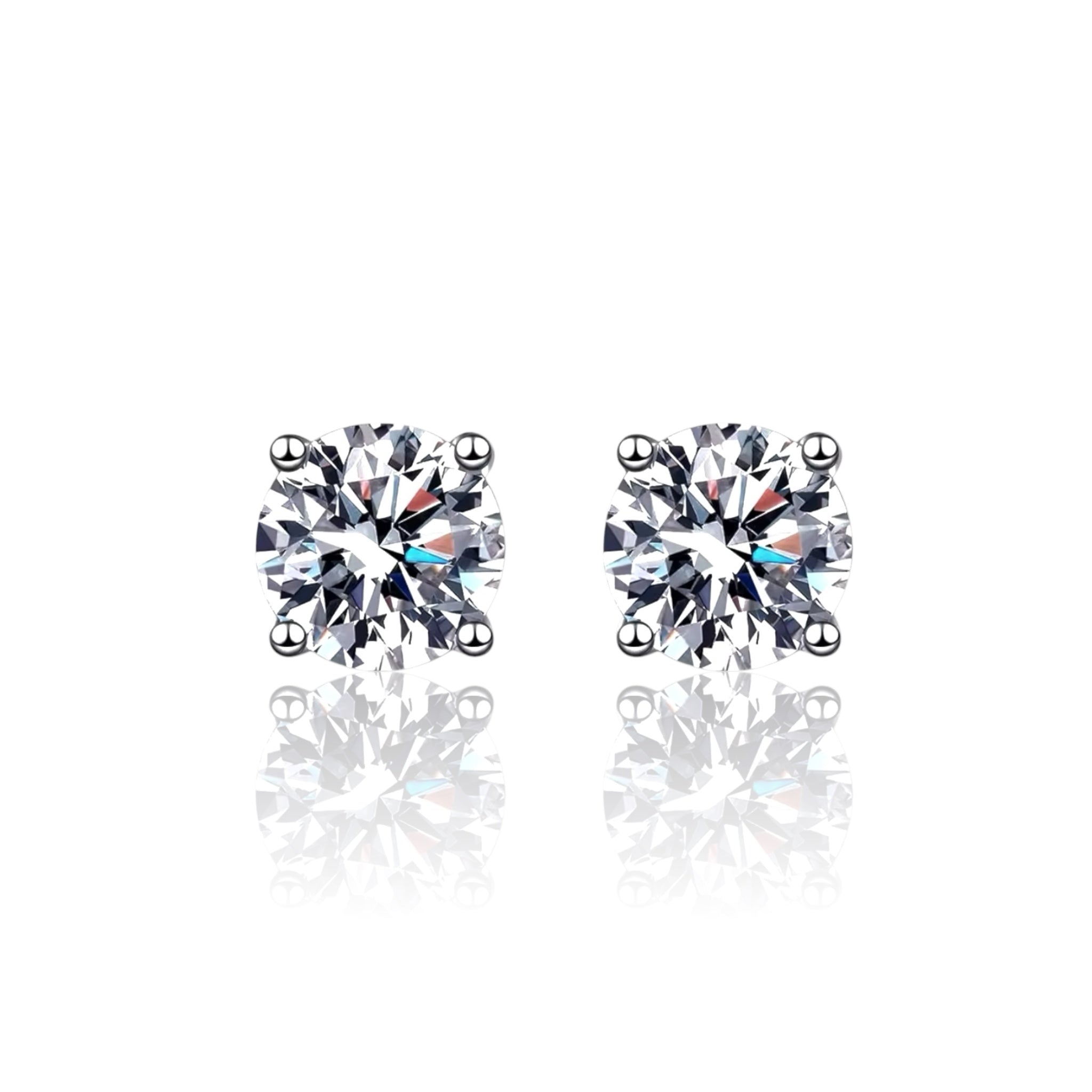 Par de Aros Stud Oro VVS