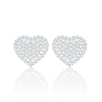 Par de Aros Mega-Corazón Oro VVS