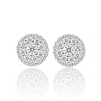 Par de Aros Mosaic-Cluster Oro VVS