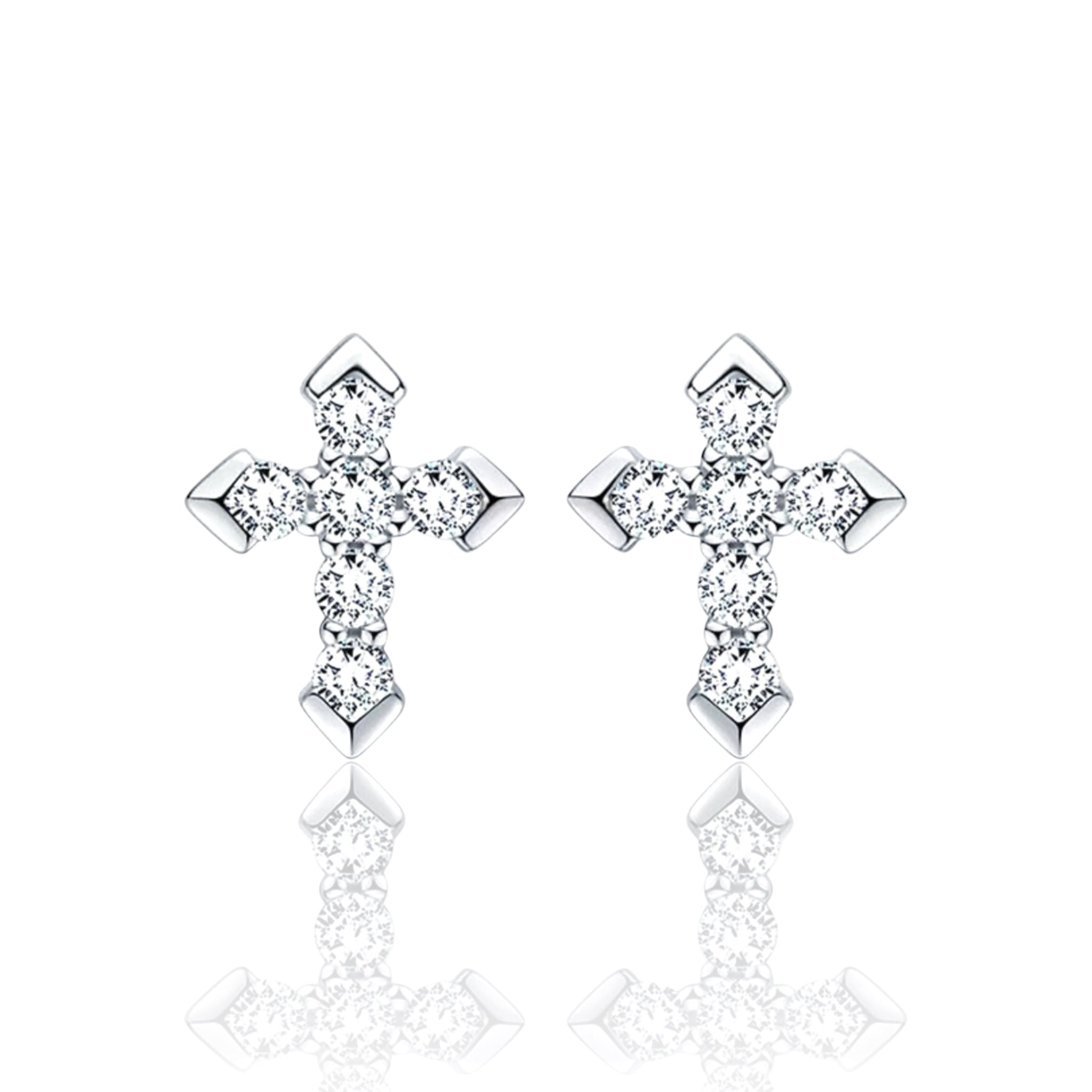 Par de Aros Cruz VVS