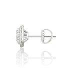 Par de Aros Mosaic-Cluster Oro VVS