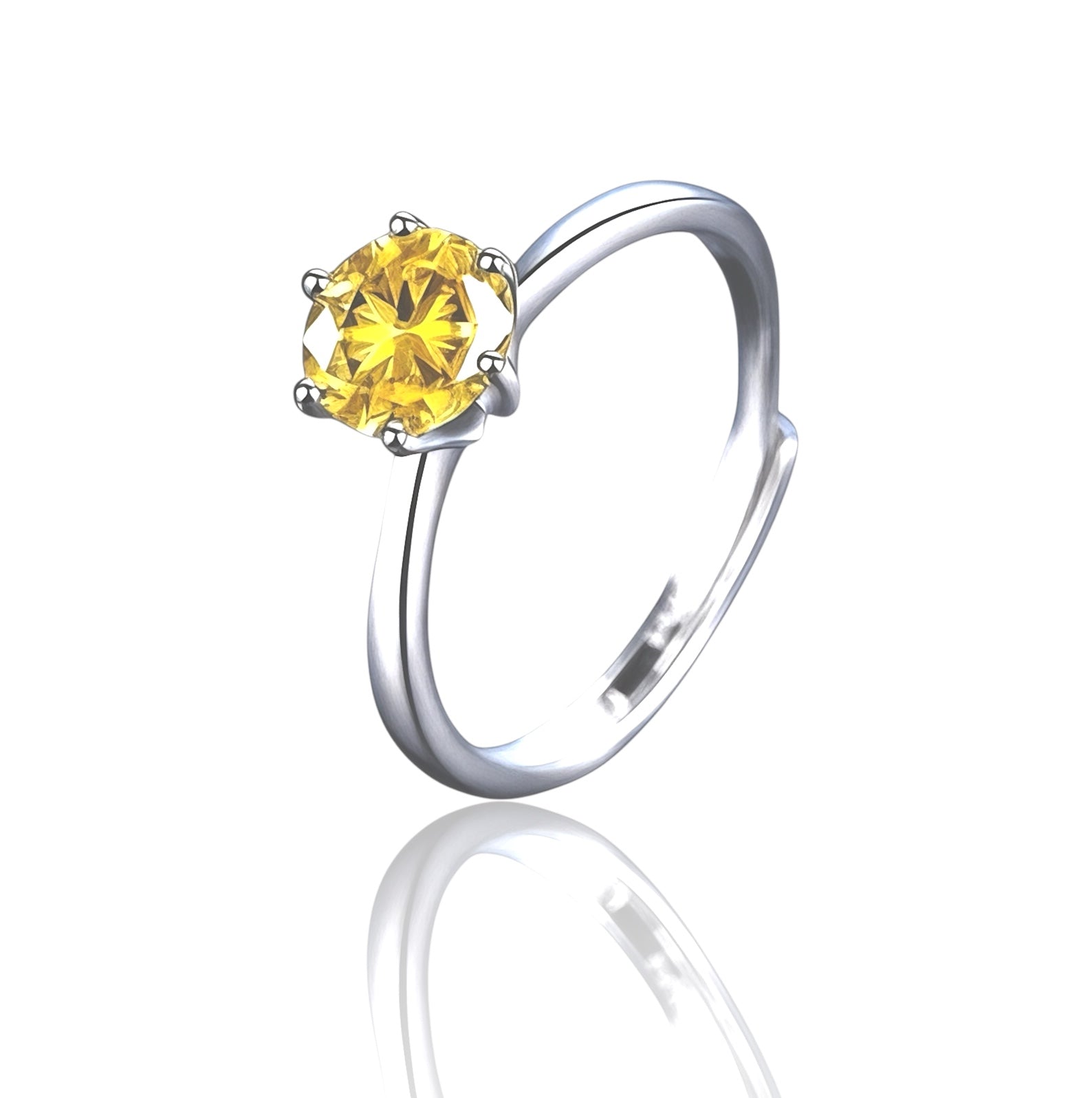 Anillo de Compromiso Yellow VVS