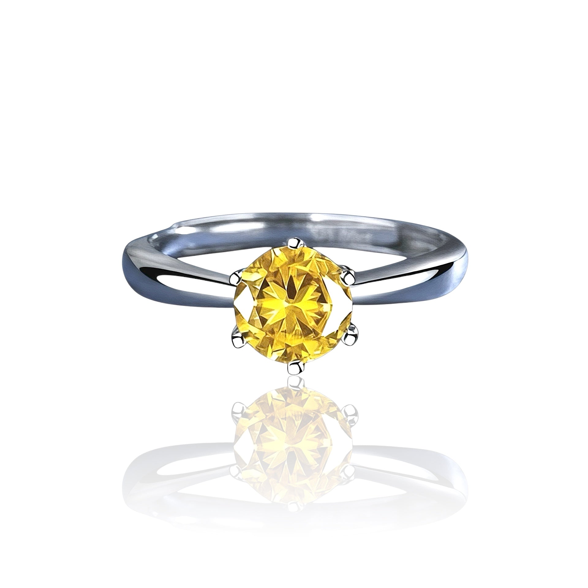 Anillo de Compromiso Yellow VVS