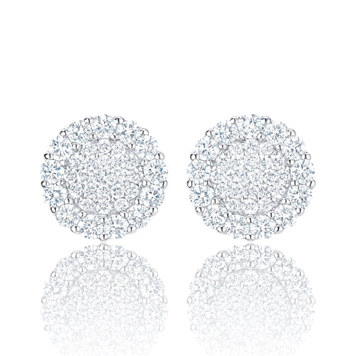 Par de Aros Cluster Oro VVS