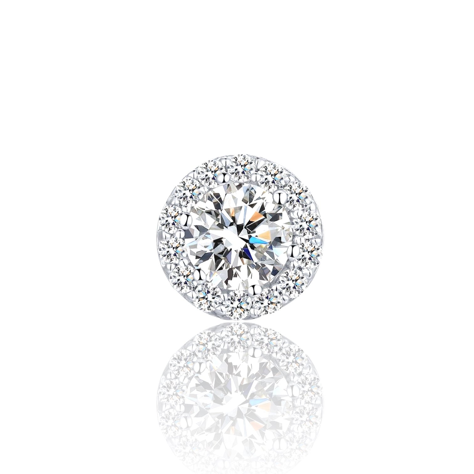 Aro Halo Oro VVS 1 Un.