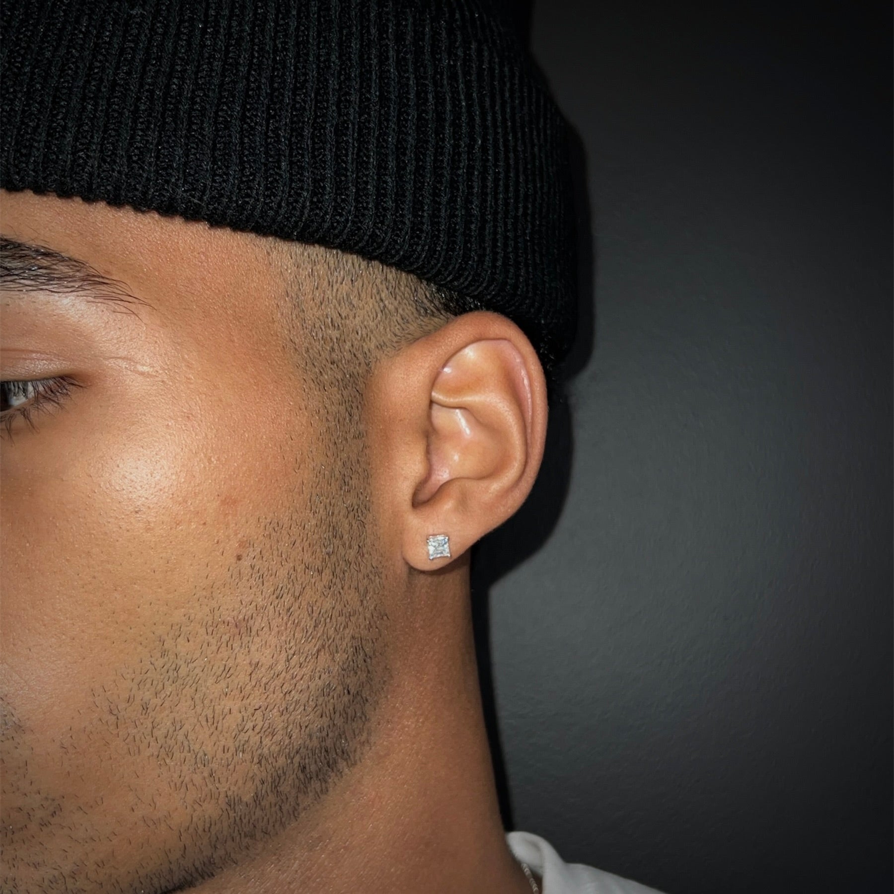 PAR SQUARE STUD ORO VVS