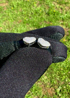 Par de Aros Mega-Corazón Oro VVS