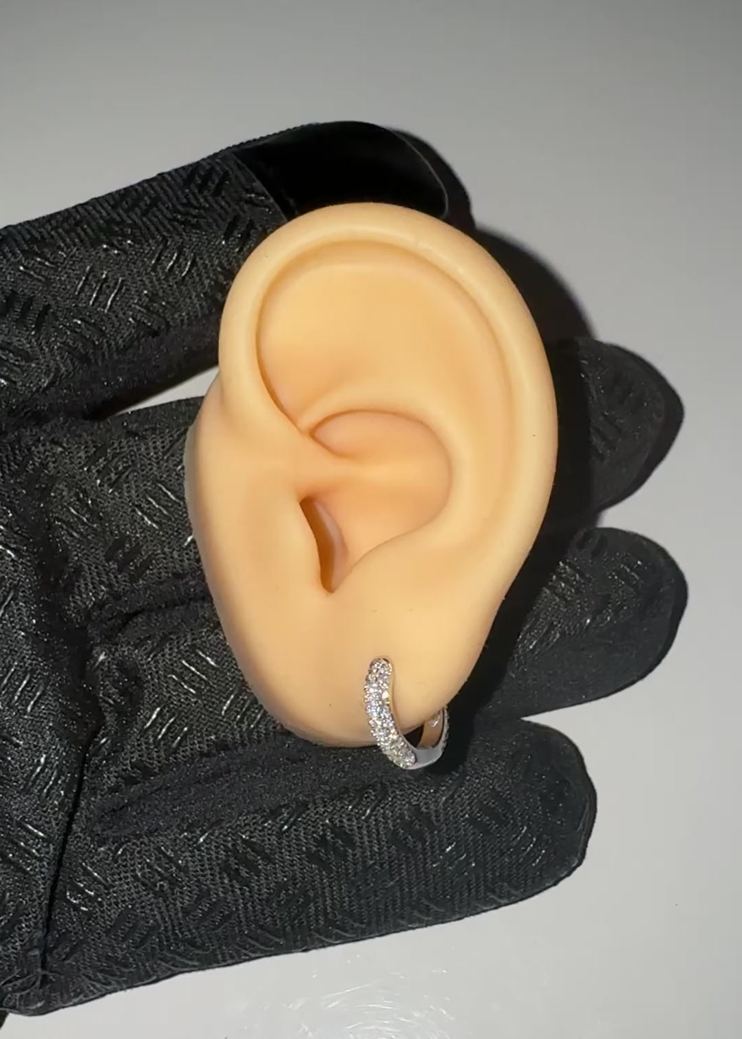 Par de Argollas Huggie Oro VVS