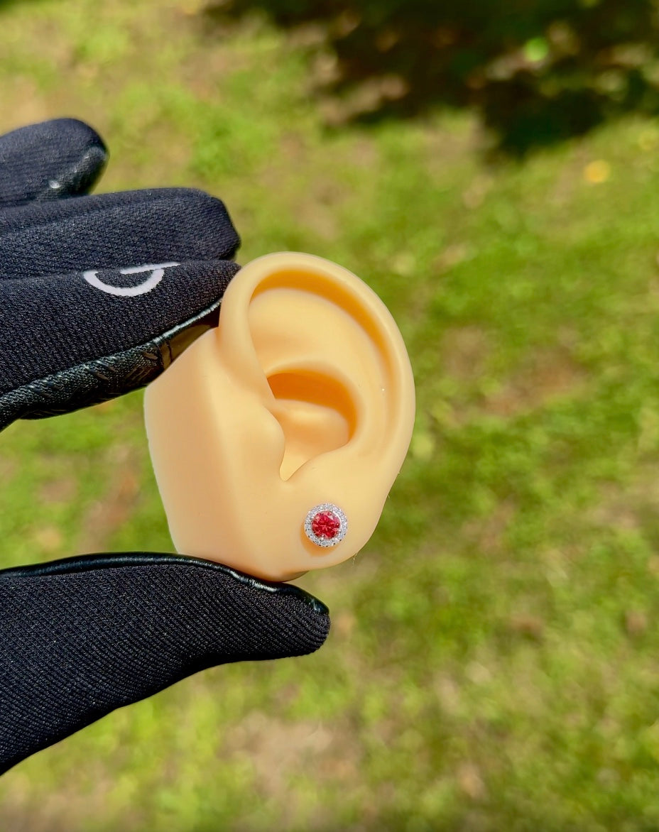 Par de Aros Red Halo VVS