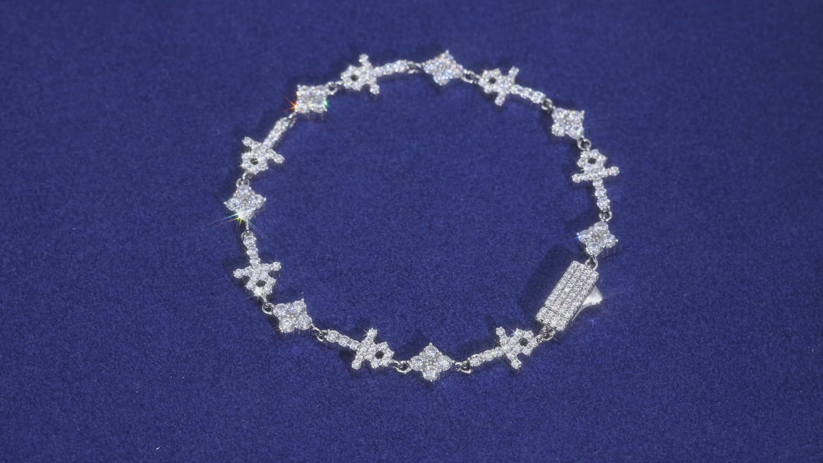 PULSERA ANJ CROSS ORO VVS