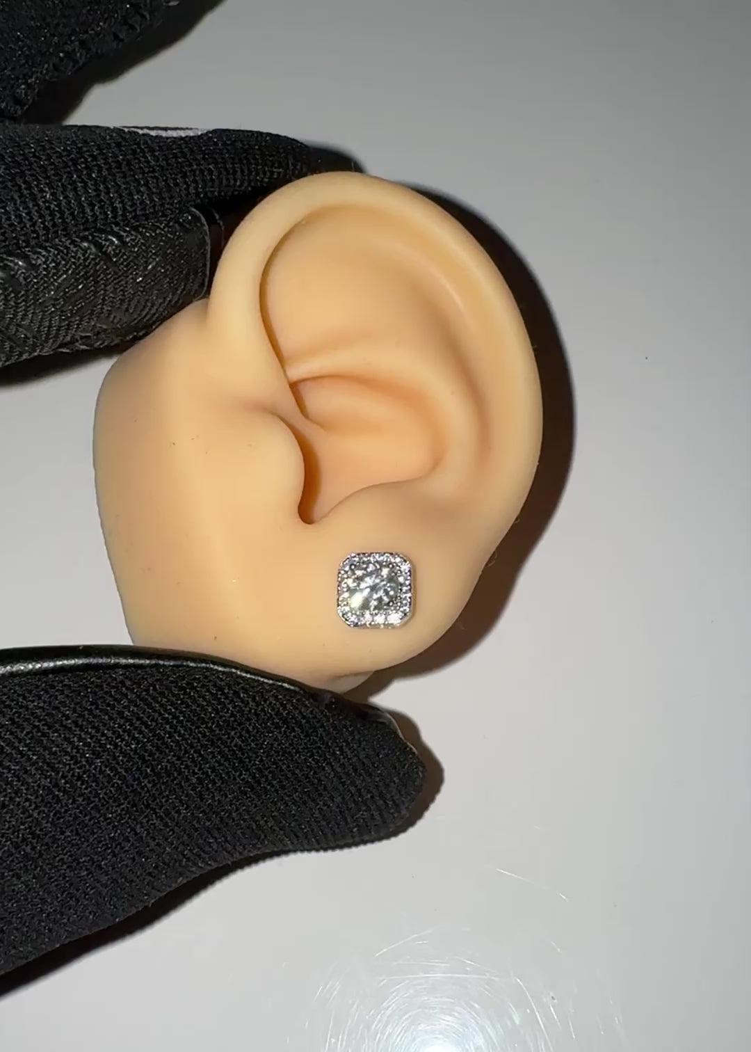 Par de Aros Halo Oro VVS