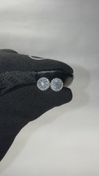 Par de Aros Mosaic-Cluster Oro VVS