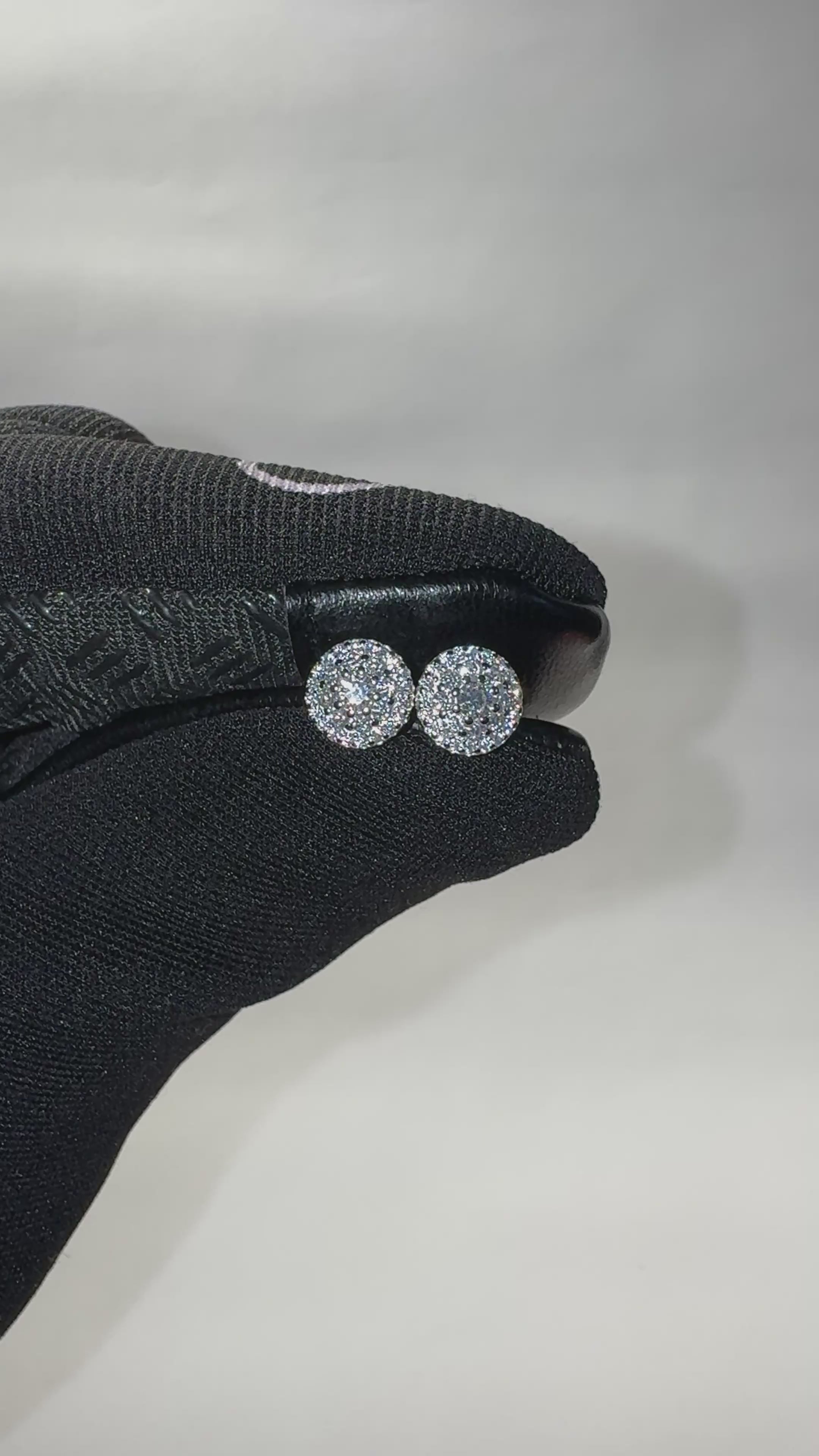 Par de Aros Mosaic-Cluster Oro VVS