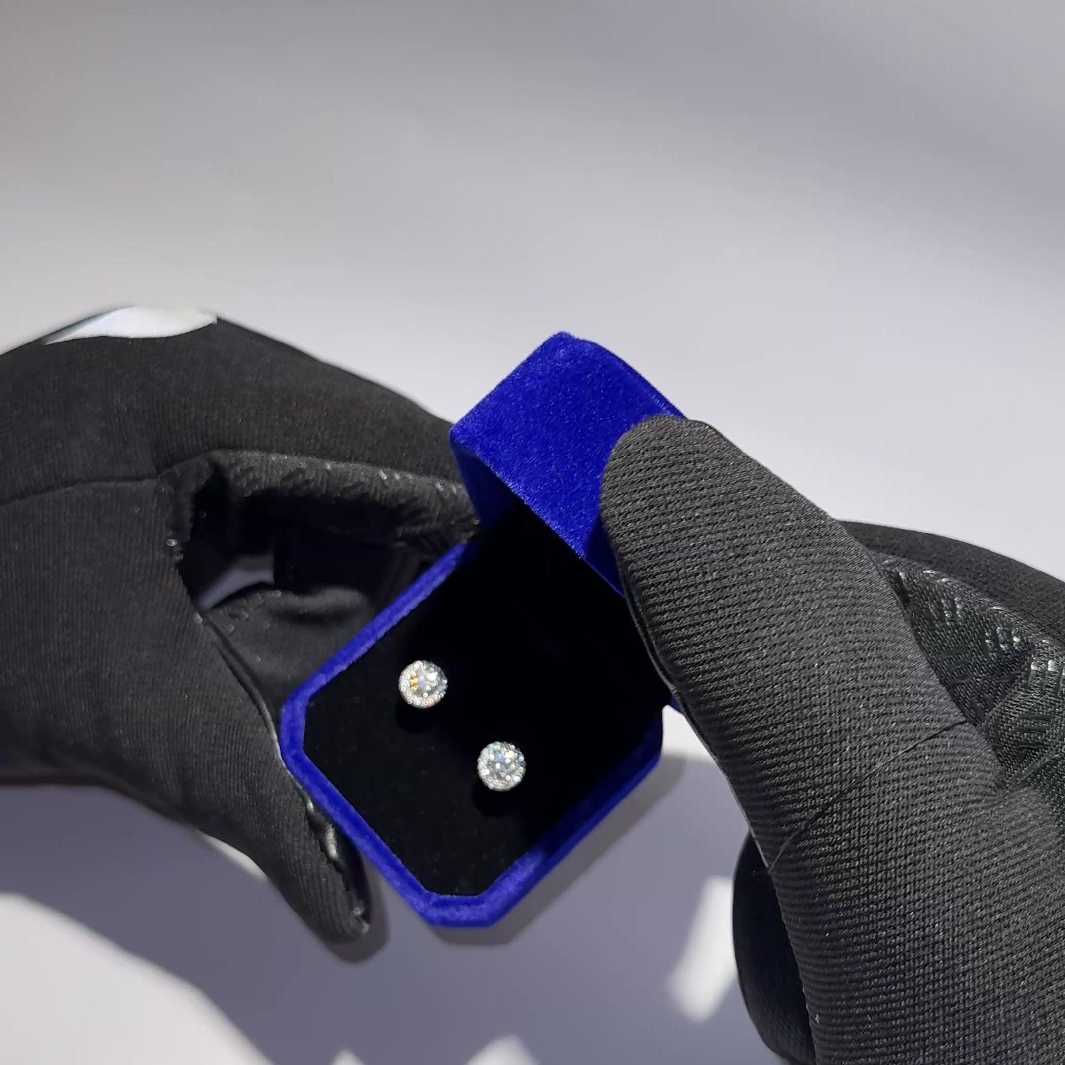 Par de Aros Halo Oro VVS