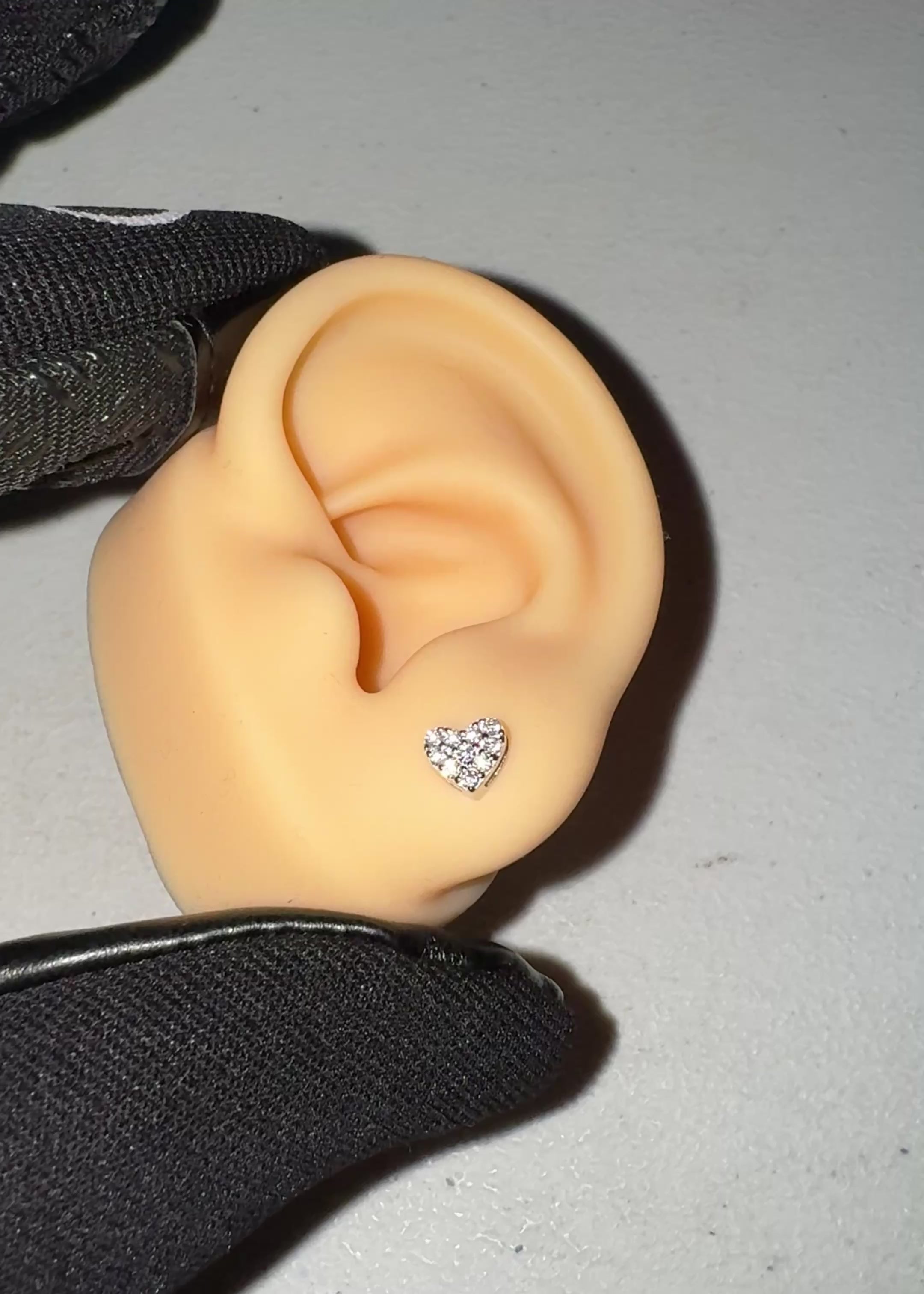 Par de Aros Corazón VVS