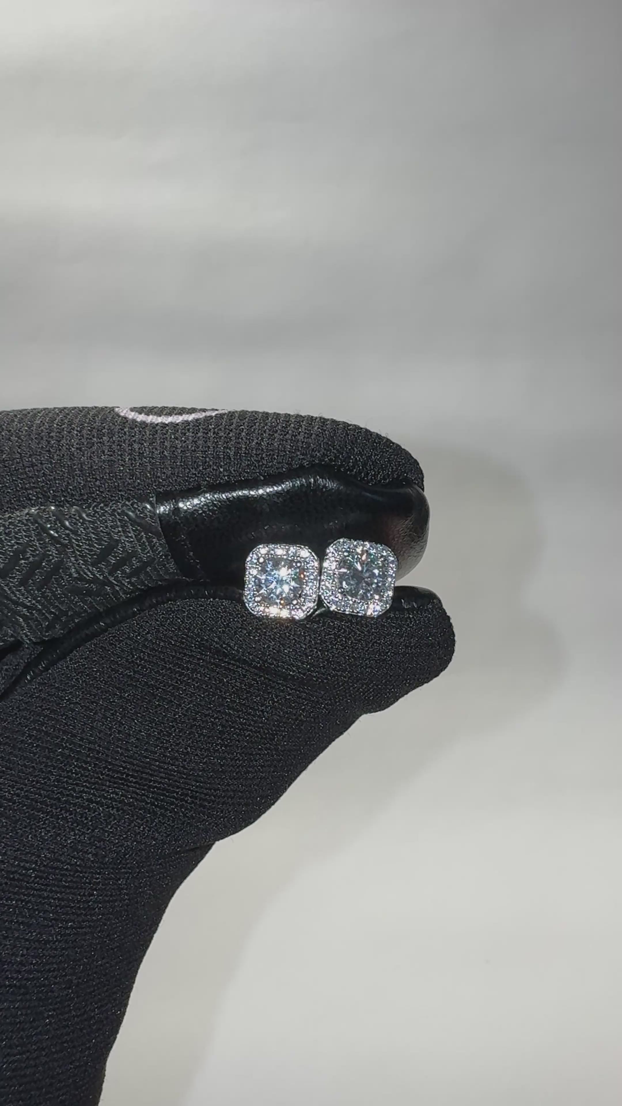 Par de Aros Halo Oro VVS